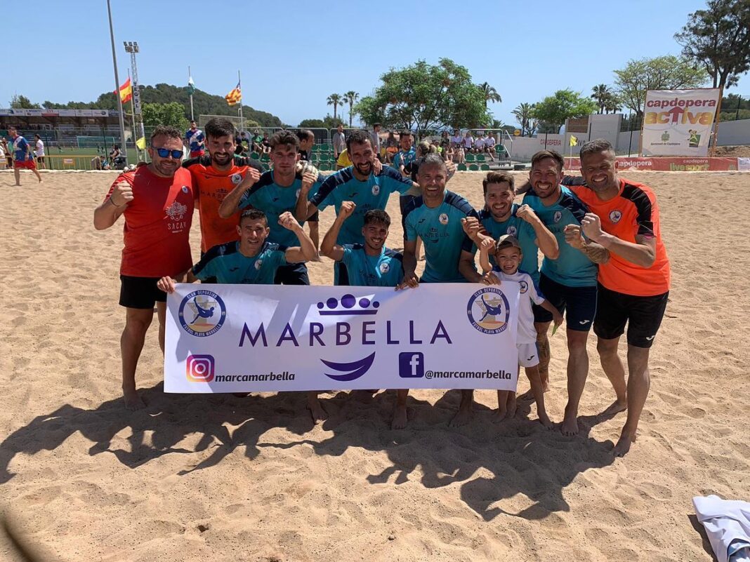 El C.D. Fútbol Playa Marbella en la última fase disputada de la Liga Nacional